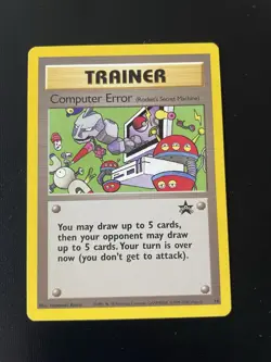 Computer Error #16 Black Star Promo Rare Vintage Pokemon Card Onix Bellsprout - Image 3