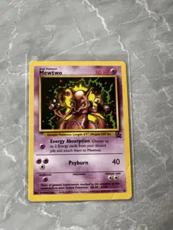 Mewtwo 14 Black Star Movie Promo WOTC Wizards Of The Coast Pokemon Card TCG 1999 - Image 1