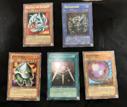 Konami Yu-Gi-Oh! 5-Card Lot Blue-Eyes Toon Dragon Relinquished UFO Turtle, etc - Image 2