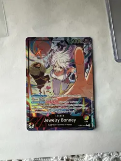 Bandai Jewelry Bonney Leader Card One Piece CCG Egghead EB04-001 5000 Special - Image 2