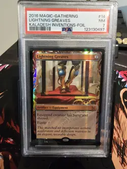 2016 MAGIC: THE GATHERING #014/054 LIGHTNING GREAVES PSA GRADED 7 - Image 1