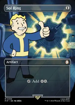 MTG Sol Ring - Borderless, NM-Mint, English Universes Beyond: Fallout - Image 1