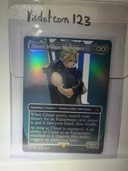 Cloud, Midgar Mercenary -Foil- Final Fantasy -Borderless- #375 -MTG Magic-Mythic - Image 1