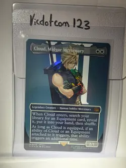 Cloud, Midgar Mercenary -Foil- Final Fantasy -Borderless- #375 -MTG Magic-Mythic - Image 2