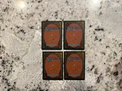 Mtg Fbb Forest x4 - Magic the Gathering Fbb German Forest Wald Lp - Image 2