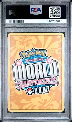 2007 POKEMON WORLD CHAMPIONSHIPS PROMO LEGENDARY ASCENT #110 VAPOREON EX PSA 6 - Image 2