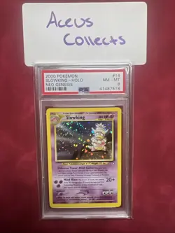 Pokemon Slowking Holo #14/111 Neo Genesis NM PSA 8 - Image 1