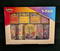 Pokemon Costco Canada 5 Pack Kanto Power Mini Tins - NEW SEALED - Image 1