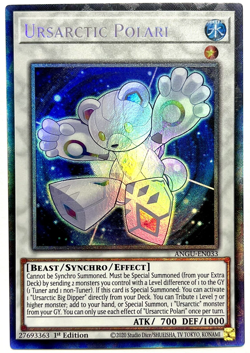 ANGU-EN033 Ursarctic Polari - Collectors Rare 1st Edition Lightly Played YuGiOh - Image 1