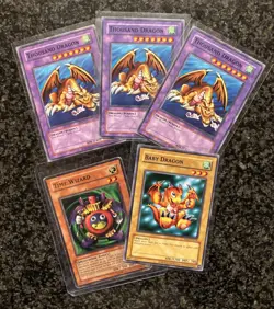 Yu-Gi-Oh! Time Wizard SDJ | Baby Dragon Thousand Dragon | x5 Lot | Retro Pack - Image 1