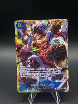 Monkey.D.Luffy OP11-118 SEC - One Piece TCG - English Card Near Mint Secret Rare - Image 1