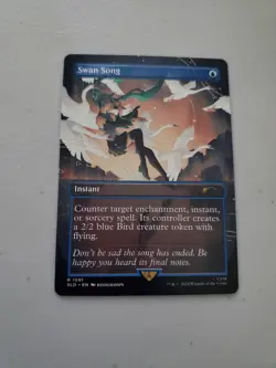 Swan Song 🔥 Borderless NonFOIL 🔥 MTG NM/lp Secret Lair Hatsune Miku (1591) - Image 1