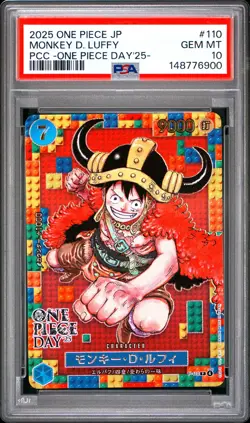 Monkey D. Luffy PSA10 2025 One Piece Japanese One Piece Day'25- #110 - Image 1