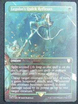 Legolas's Quick Reflexes Borderless Foil - LTC - Mtg Card #23C - Image 1