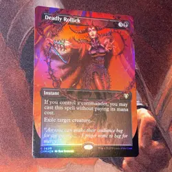 Deadly Rollick X1 Mtg Commander Masters Nm Foil Borderless - Image 1