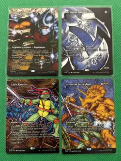 MTG TMNT 110 Card Lot-4 MYTHIC, 1P, 20R, 55U, 30C - The Ooze Waste Not Katana T6 - Image 3