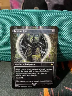 MTG Leyline Axe (Borderless) Foundations Regular (0353) LP FREE SHIPPING - Image 1