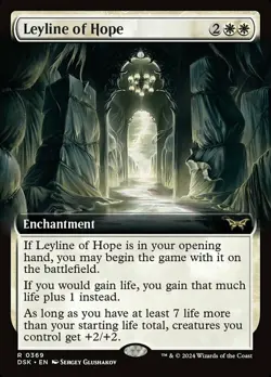 x1 Leyline of Hope - Extended Art R MTG Duskmourn: House of Horror M/NM, English - Image 1