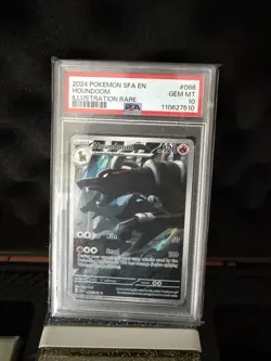 Pokemon TCG Houndoom Shrouded Fable Holo Card 066/064 Illustration Rare Psa 10 - Image 1