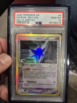 Espeon EX Delta Species Reverse Holo Rare Pokemon 4/113 PSA 10 Gem Mint - Image 1