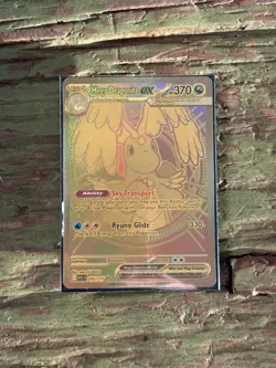Pokemon Mega Dragonite EX Gold Full Art Holo Card 295/217 ASC EN Stage 2 - Image 5