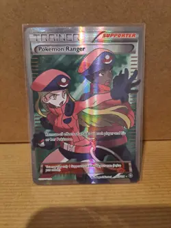 FULL ART Pokemon Ranger ULTRA RARE 113/114 XY Steam Siege Trainer Supporter - LP - Image 1