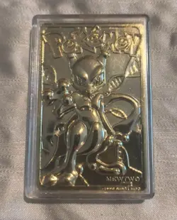 1999 Pokemon MEWTWO #150 23k Gold Plated Card Burger King Promo - Image 1