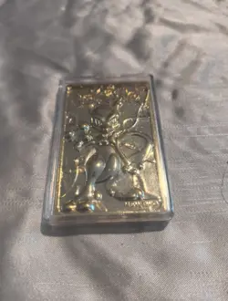 1999 Pokemon MEWTWO #150 23k Gold Plated Card Burger King Promo - Image 3