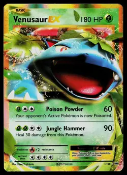 Pokemon Card - Venusaur EX Evolutions 1/108 Holo EX Rare - Image 1
