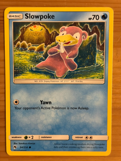 Slowpoke 54/214 Regular Common LP - Lost Thunder 2018 - Pokemon TCG - Image 1