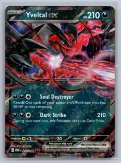 YVELTAL EX 053/088 HOLO DOUBLE RARE POKEMON PERFECT ORDER NM/M - Image 1