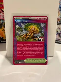 136/142 Grand Tree - Prize Pack Series 6 Pokemon TCG Play Stamped Ace Spec - Image 1