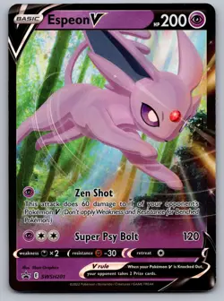 Espeon V SWSH201 Holo Promo Sword & Shield Promo Pokemon Lightly Played - Image 1