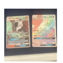 Pokemon TCG Alolan Marowak GX & Volcarona GX Holo SM187 252/236 2019 - Image 1