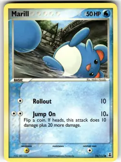 Marill 76/113 Common Delta Species Pokemon Lightly Played - Image 1