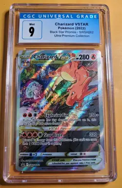 Pokemon Charizard VSTAR SWSH262 SWSH Promo Holo Card CGC 9 2022 Old Style Slab - Image 1