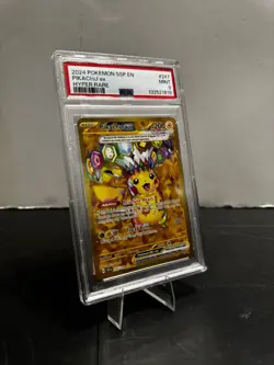 Pikachu Ex Hyper Rare Pokemon Ssp En-Surging Sparks 247/191 PSA 9 - Image 1