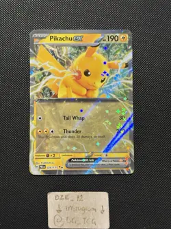 Pokemon Prismatic Evolutions - Pikachu Ex - 028/131 - Full Art Rare - M/NM - Image 1