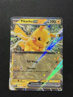Pokemon Prismatic Evolutions - Pikachu Ex - 028/131 - Full Art Rare - M/NM - Image 2