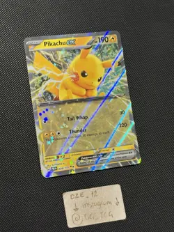 Pokemon Prismatic Evolutions - Pikachu Ex - 028/131 - Full Art Rare - M/NM - Image 3