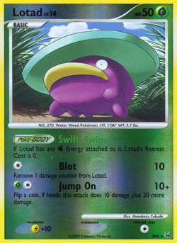 Pokemon - Lotad SH4/127 Platinum - Reverse Holo Rare - LP - Image 4