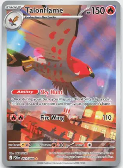 Talonflame 091/088 Holo Illustration Rare Perfect Order Pokemon Near Mint - Image 1