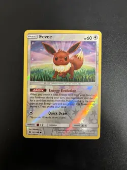Pokemon TCG Eevee 101/149 Reverse Holo - Sun & Moon - LP - Image 1