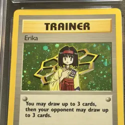 Pokemon Erika Holo 1st Ed. 16/132 CGC 8 NM/Mint+ TCG 2000 Gym Heroes WotC Vtg - Image 5