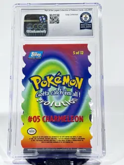 Pokemon CGC Guinness World Record 1/1 - 1999 Charmeleon #5 TOPPS DIE CUT 5 of 12 - Image 2