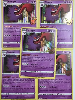 Pokemon TCG Gengar 057/091 Trick or Trade 2021 Halloween Holo NM LOT OF 5 - Image 1