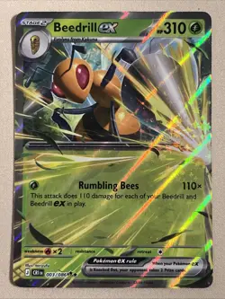 Pokemon Card - Beedrill ex - Double Rare (003/086) Chaos Rising NM - Image 1