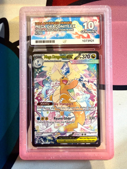 Pokemon ACE 10 Mega Dragonite EX 290/217 Perfect Subgrades - Image 1
