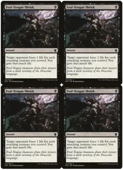 MTG Foul-Tongue Shriek x4 Dragons of Tarkir Common NM/LP Playset - Image 1