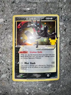 Pokemon TCG Cards Greninja Gold Star SWSH144 Black Star Promo Holo SEALED - Image 3
